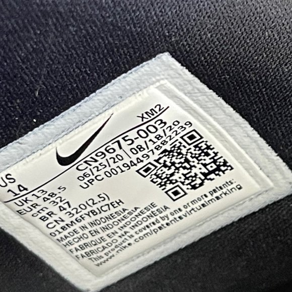 Nike Victori One Slides Black Mens Slip On Size 14 / CN9675-003 - Picture 2 of 3